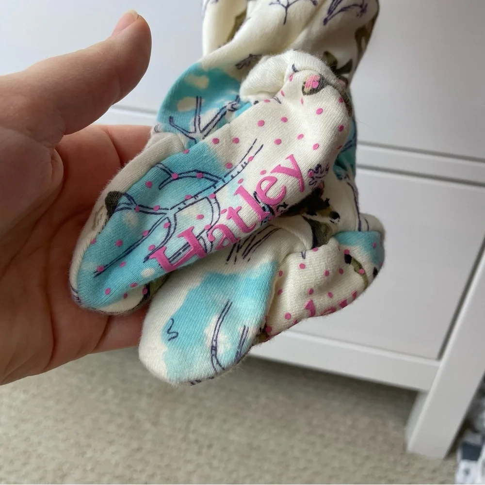 Hatley Deer Print Footie 3-6 Months *****Broken Zipper